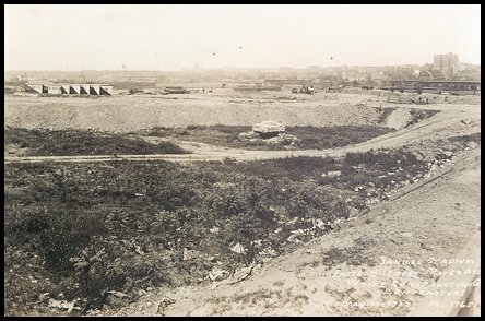 Site of Yankee Stadium in 1922